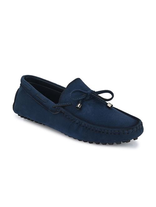 blue synthetic slip on loafers - 18023034 - Very Small Image - 1
