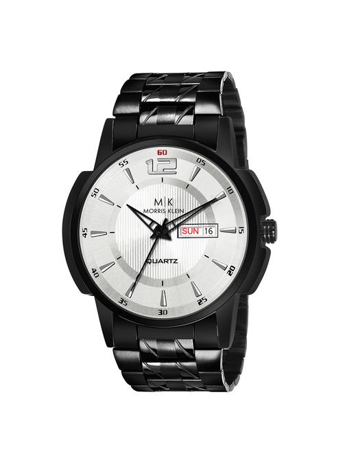 mk-1006 original black plated day & date functioning analog watch - for men - 18023175 - Very Small Image - 1
