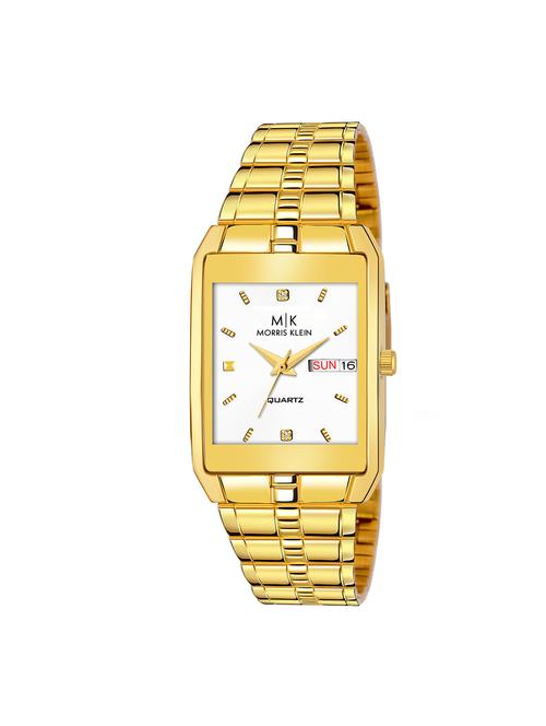 mk-1015 original gold plated day & date functioning watch analog watch - for men - 18023229 - Very Small Image - 1