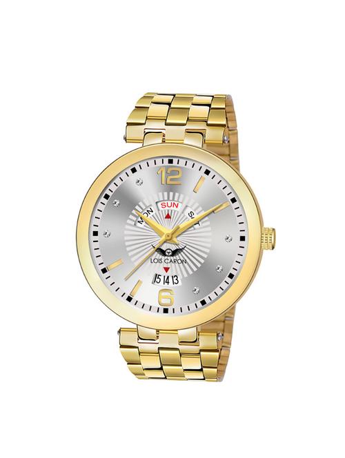 lcs-8506 original gold plated day & date functioning watch for boys analog watch - for men - 18023437 - Very Small Image - 1