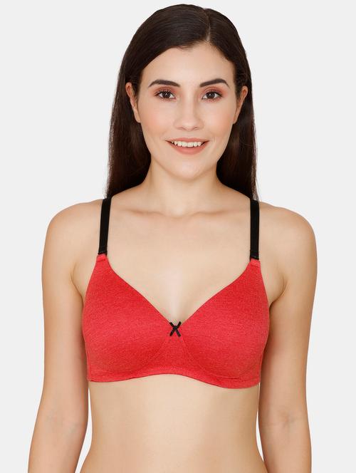 red solid t-shirt bra - 18024442 - Very Small Image - 1