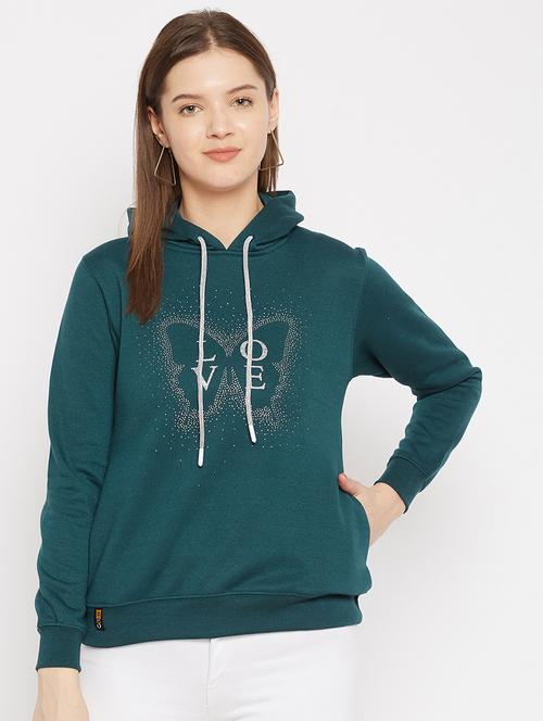 hooded neck graphic sweatshirt - 18025306 - Very Small Image - 1
