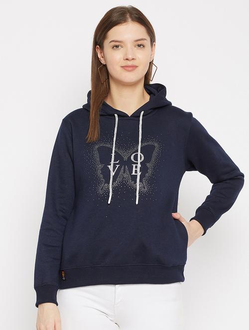 hooded neck graphic sweatshirt - 18025307 - Very Small Image - 1