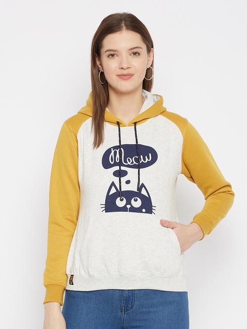 hooded neck graphic sweatshirt - 18025309 - Very Small Image - 1