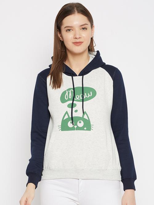 hooded neck graphic sweatshirt - 18025310 - Very Small Image - 1