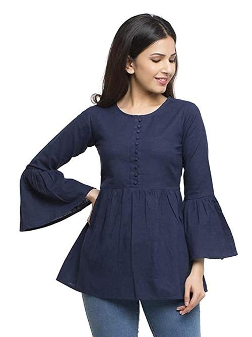cotrel rayon bell sleeves top - 18025349 - Very Small Image - 1