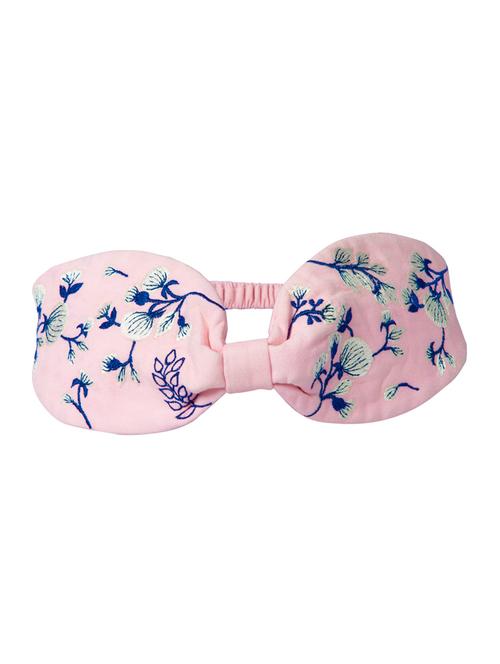 contrast floral embroidery headband - 18025375 - Very Small Image - 1