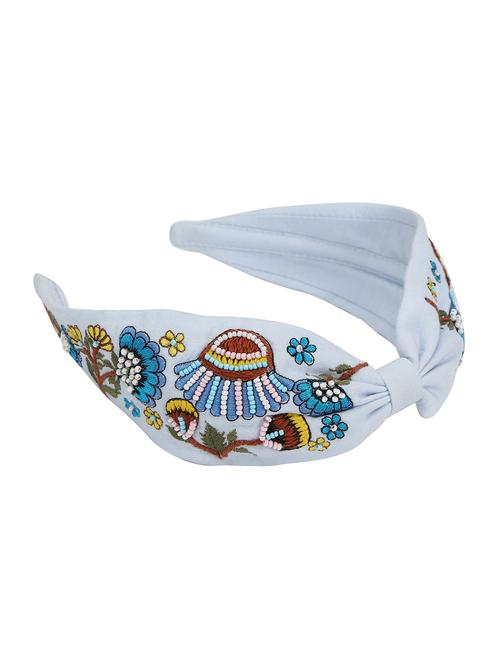 sky blue embellished headband - 18025396 - Very Small Image - 1