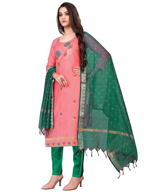 embroidered unstitched suit set - 18026139 - Very Small Image - 1