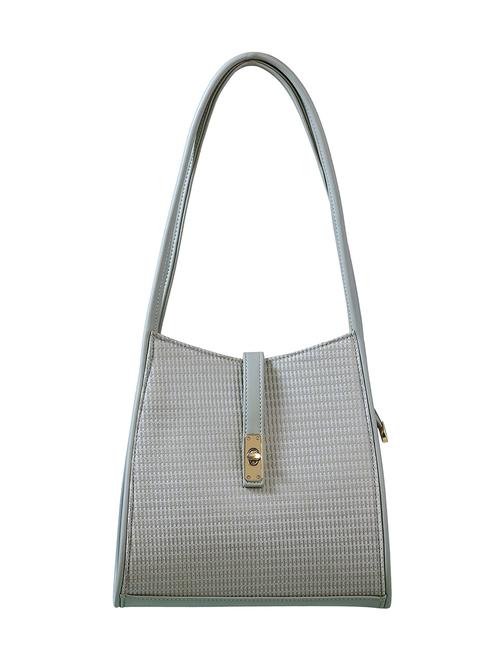 grey leatherette (pu) handbag - 18026498 - Very Small Image - 1
