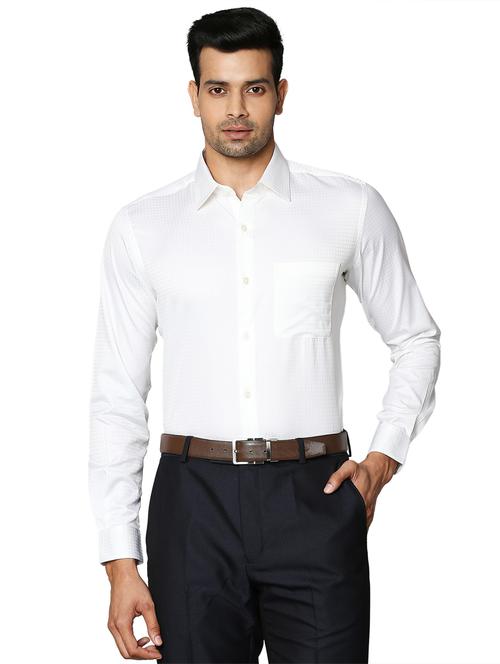 white checkered formal shirt - 18026550 - Very Small Image - 1