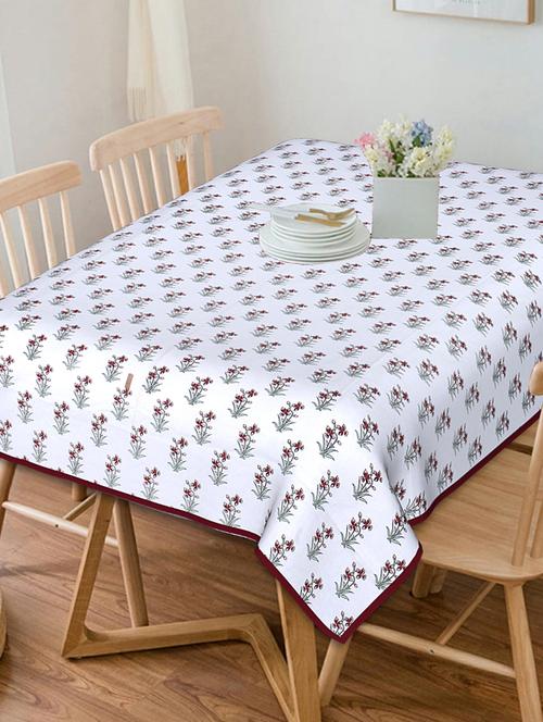 indhome life 200 tc cotton floral printed table cover(60 inch * 90 inch) - 18026618 - Very Small Image - 1