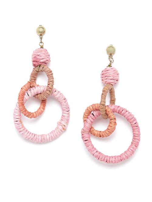 pink plastic earring - 18026766 - Very Small Image - 1