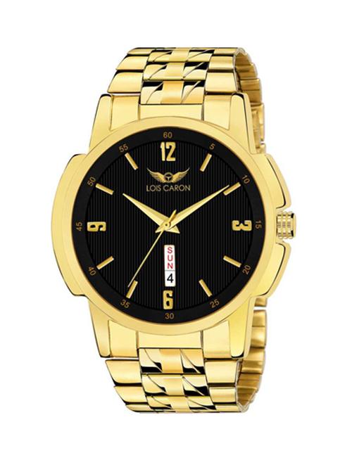 original gold plated day & date functioning analog watch - 18027519 - Very Small Image - 1