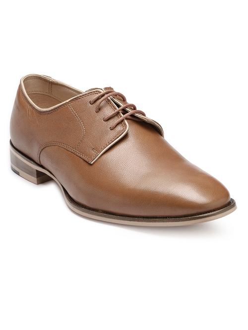 tan leather formal shoes - 18027689 - Very Small Image - 1