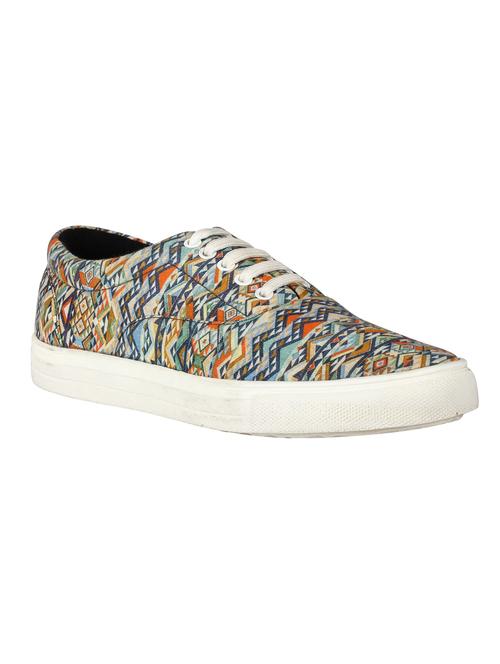 multi colored printed lace up shoes - 18027804 - Very Small Image - 1