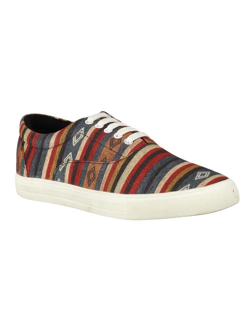 multi colored printed lace-up shoes - 18027815 - Very Small Image - 1