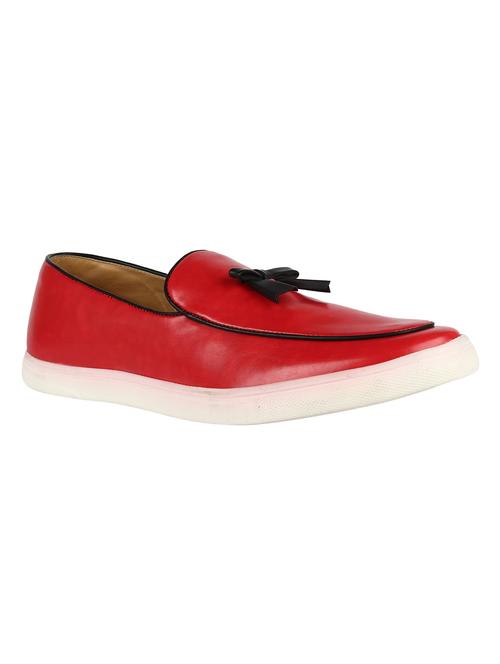 red synthetic & mesh slip on ons - 18027816 - Very Small Image - 1
