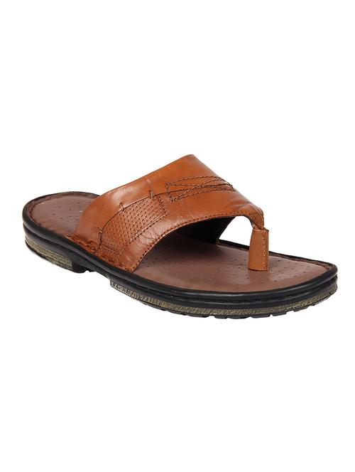 tan solid casual slipper - 18027915 - Very Small Image - 1