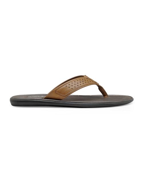 tan solid casual slipper - 18027939 - Very Small Image - 1