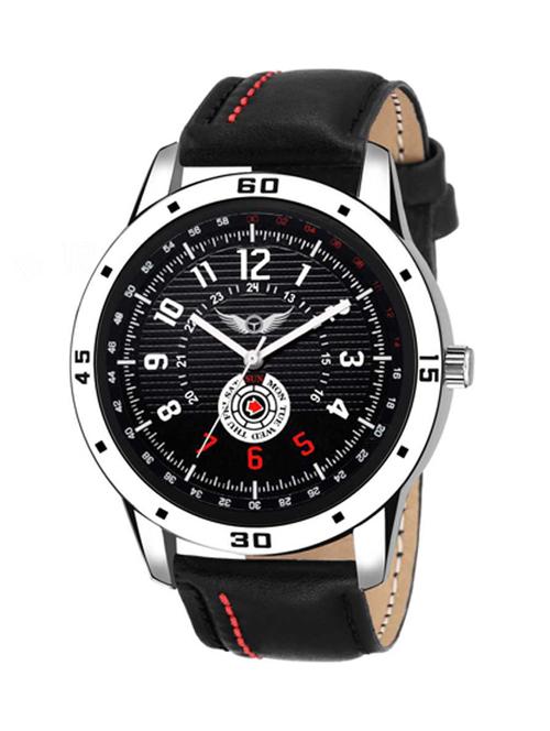 lcs-4205 black dial watch for boys analog watch - for men - 18028588 - Very Small Image - 1