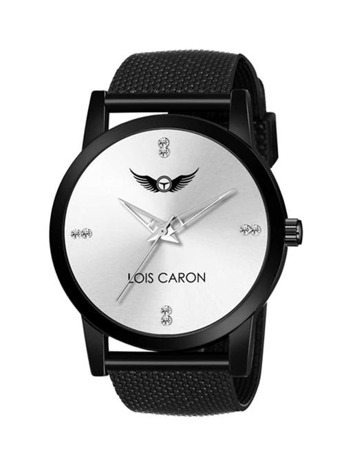 lcs-4213 white dial and black strap watch analog watch - for men - 18028593 - Very Small Image - 1