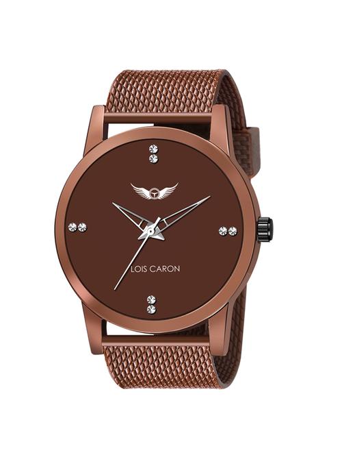 lcs-4227 brown dial and strap watch for boys analog watch - for men - 18028605 - Very Small Image - 1