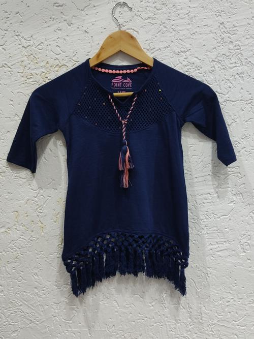 hosery top kids for girl - 18030040 - Very Small Image - 1