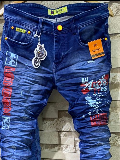 jeans blue color unique design - 18030103 - Very Small Image - 1