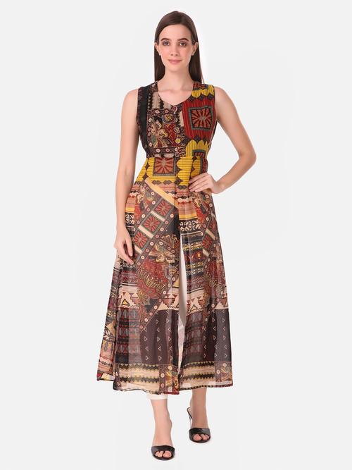 multi colored printed tunic - 18030639 - Very Small Image - 1