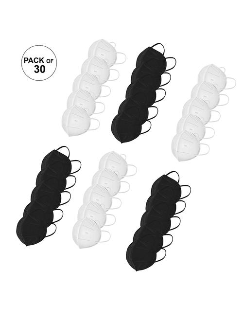 white non-woven n95 men mask set of 30 - 18030750 - Very Small Image - 1