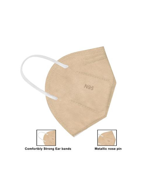 brown non-woven n95 men mask set of 20 - 18031021 - Very Small Image - 1