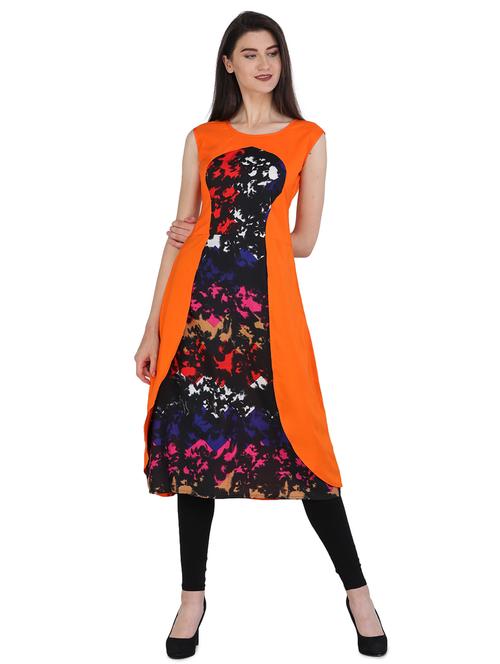 printed a-line kurta - 18031136 - Very Small Image - 1