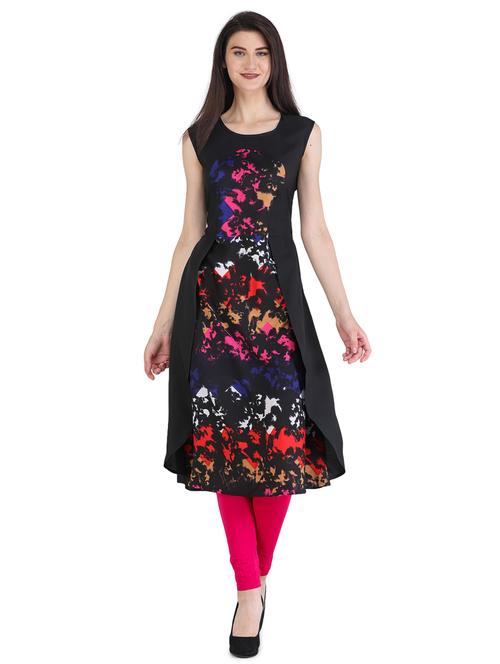 printed a-line kurta - 18031138 - Very Small Image - 1
