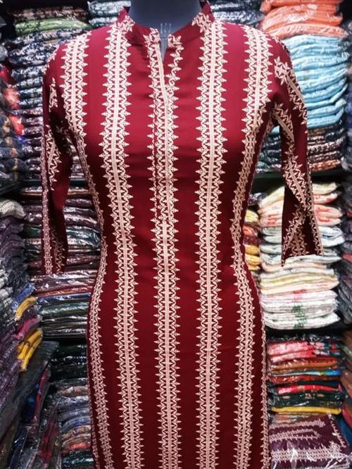 kurtis maroon colour - 18031195 - Very Small Image - 1