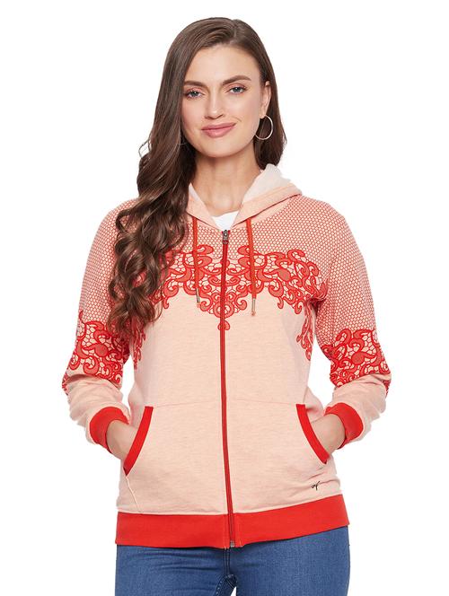 hooded neck printed sweatshirt - 18031508 - Very Small Image - 1