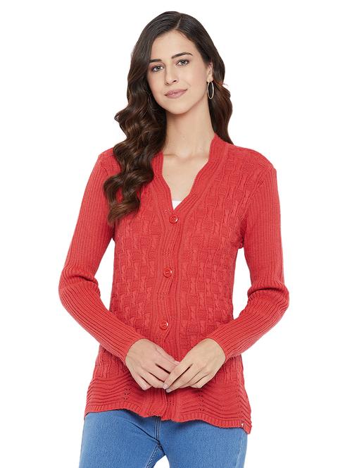 v-neck wool cardigan - 18031528 - Very Small Image - 1