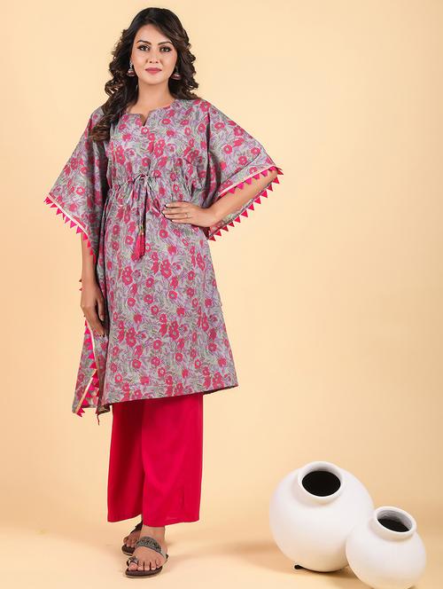 floral print kaftan set - 18031648 - Very Small Image - 1