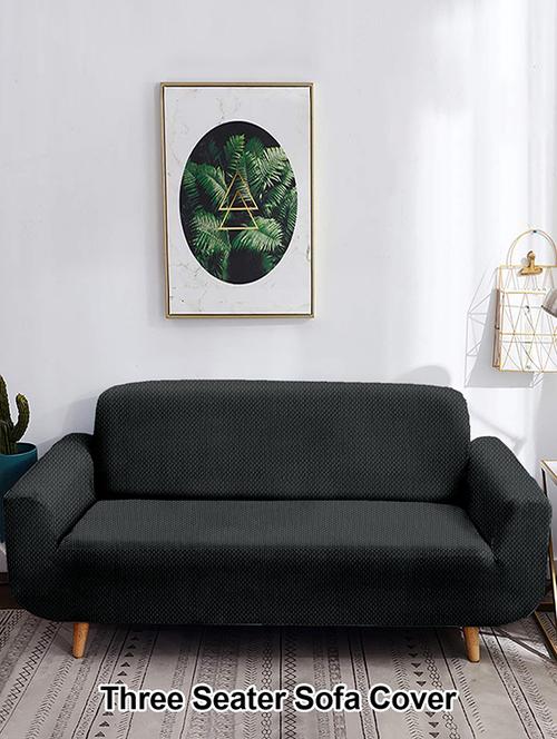 three seater sofa cover jacquard fabric - 18031934 - Very Small Image - 1