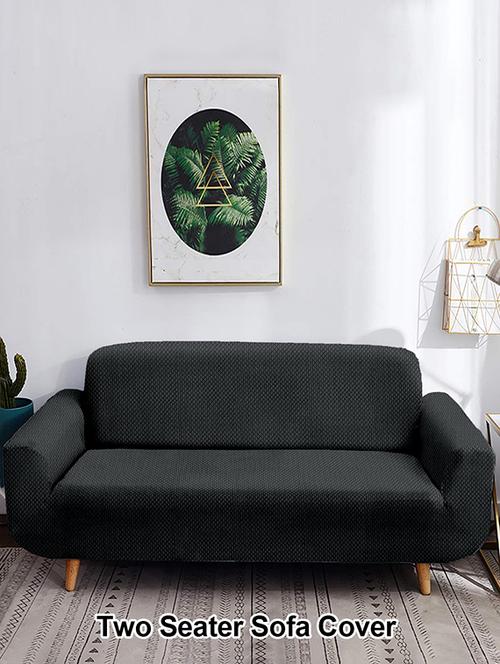 two seater sofa cover jacquard fabric - 18031940 - Very Small Image - 1