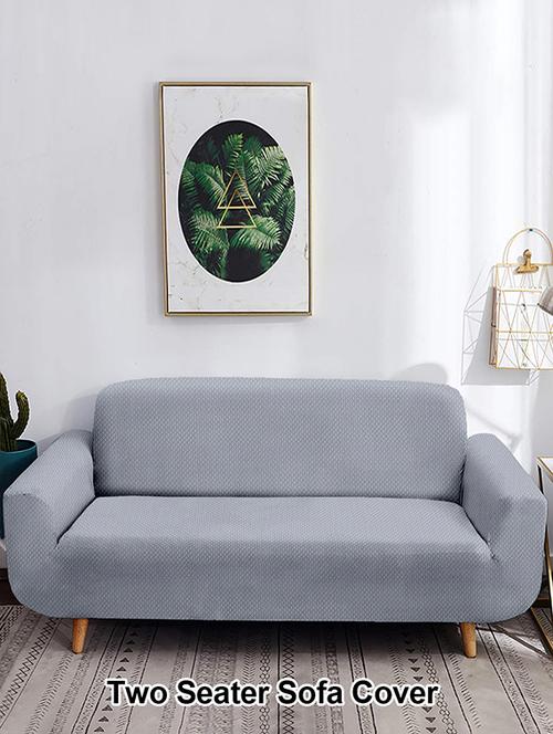 two seater sofa cover jacquard fabric - 18031945 - Very Small Image - 1