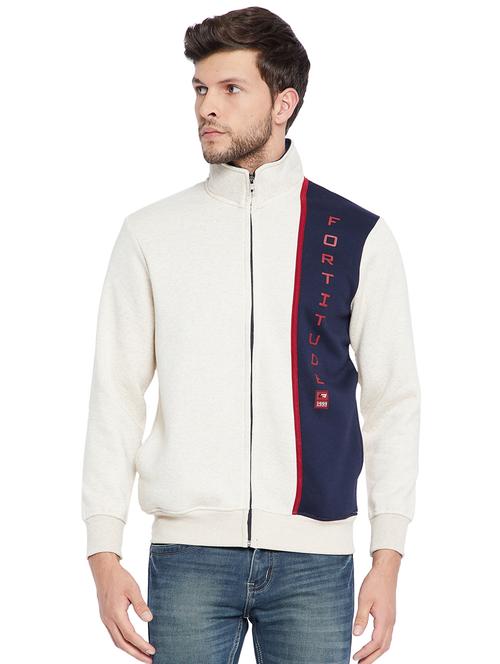 beige color block sweatshirt - 18032249 - Very Small Image - 1