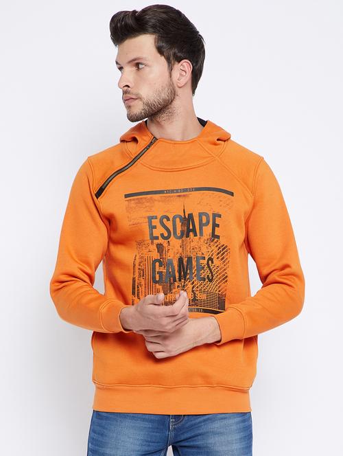 orange front print sweatshirt - 18032256 - Very Small Image - 1