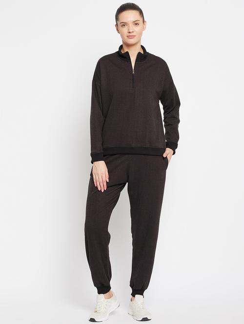 grey solid track suit set - 18032661 - Very Small Image - 1