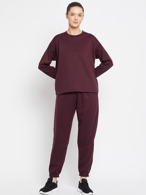 olive solid track suit set - 18032667 - Very Small Image - 1
