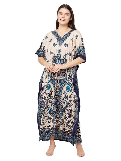 v-neck printed kimono - 18033011 - Very Small Image - 1