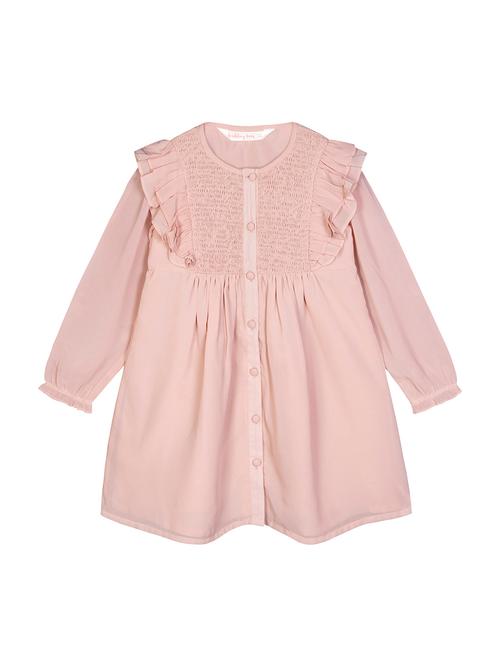 pink solid frock - 18033054 - Very Small Image - 1