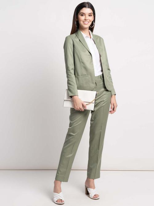 this elegant sage green pant suit - 18033245 - Very Small Image - 1