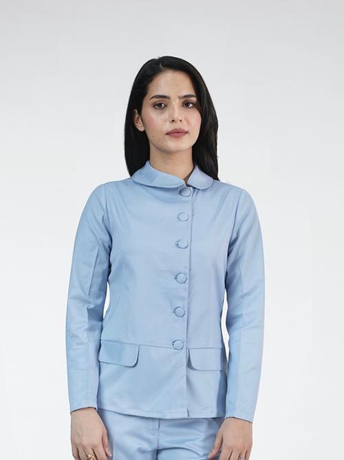 this mauve pant suit has a - 18033319 - Very Small Image - 1