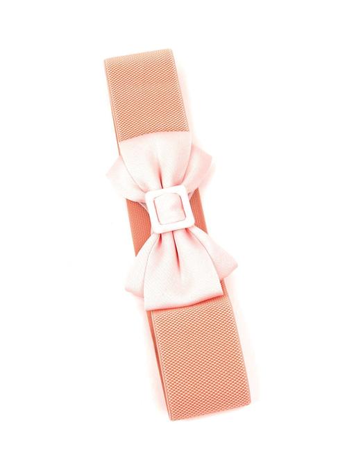classy peach belt with bow - 18033852 - Very Small Image - 1